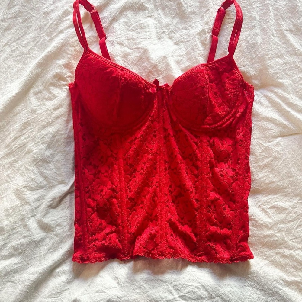 elegant moments red corset